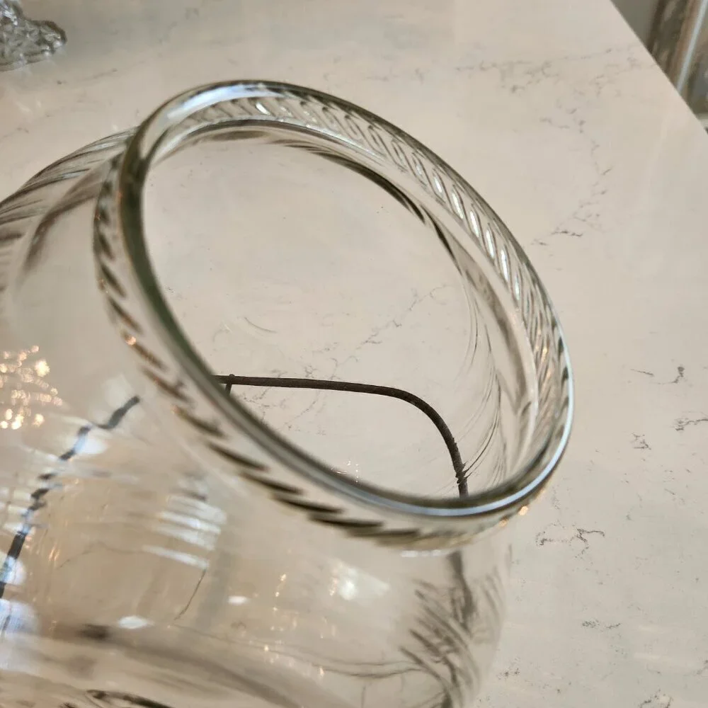 Vintage Sellers Brand Hoosier Embossed Sugar Jar w/Lid & Stand